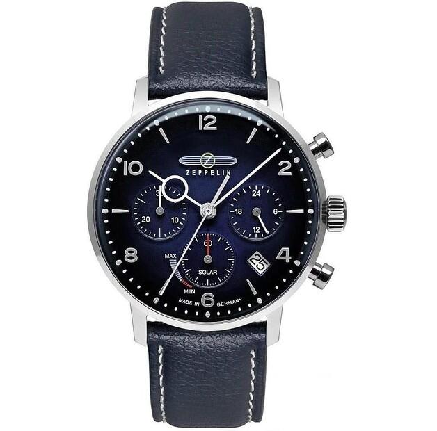 Часы ZEPPELIN 8086-3_N LZ129 HINDENBURG SOLAR CHRONOGRAPH