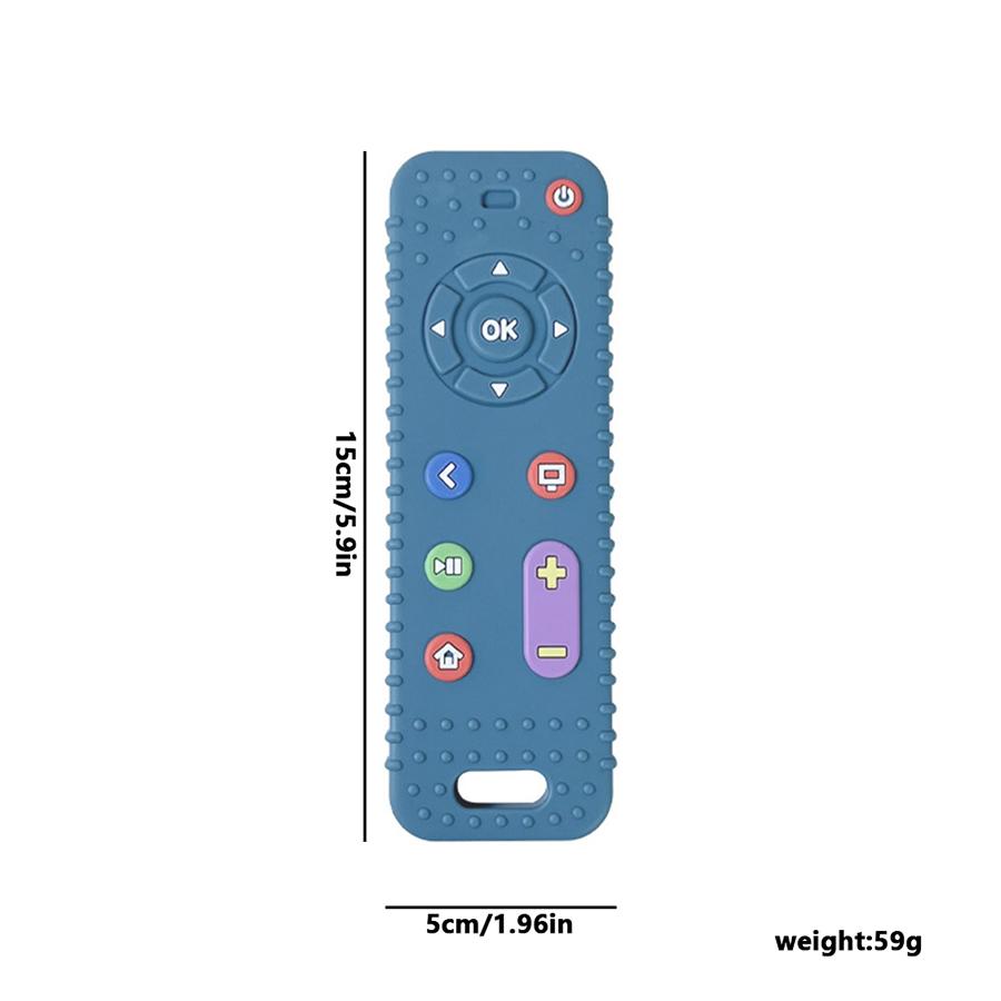 Non-Toxic Children'S Silicone Remote Control Teether Baby Oral Appetite Period Soothing Remote Control Teething Bite Gum Anti-Eating Toys