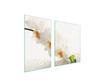 GLASPLATTE und SCHNEIDEBRETT 100x52 ORCHIDEE