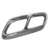 Mercedes-Benz W206 C-Class Exhaust Frame: Stainless Steel Silver, Four-Outlet Tail Pipe Set (2022 Model)