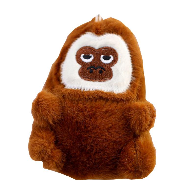 Cute White-faced Monkey Pendant Plush Toy Doll Little Monkey Bag Hanging Ornament Keychain Doll