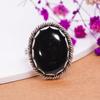 Black Onyx - Brazil Gemstone 925 Sterling Silver Ring V7875, Black Ring, Oval Ring, Valentin's Day Gift, Gift For Her, Birthday Gift, Handmade Jewelry