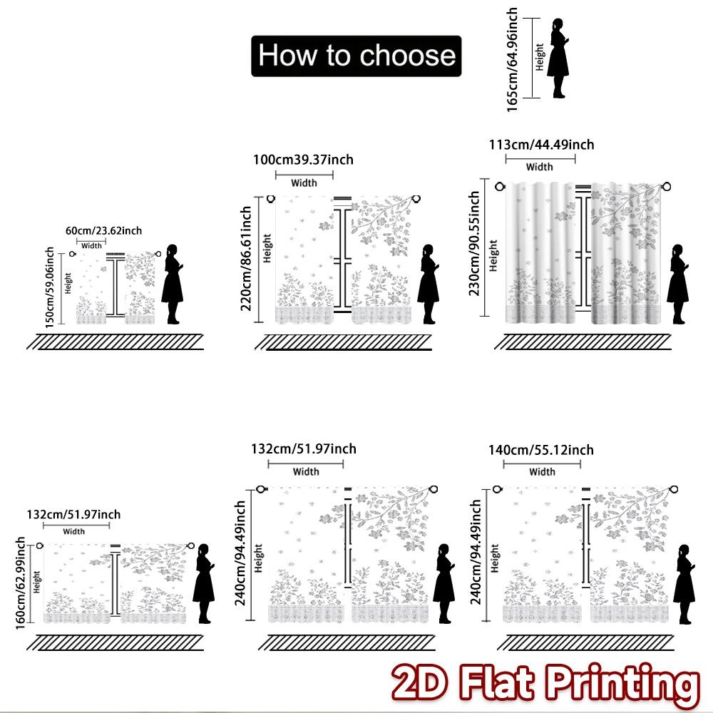 2D flat Photography Backdrop Photography Backdrop Floral Branches and Stars 100% Polyester Party Decorations for Holiday