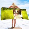 Strandtuch Schäferhund für Kinder & Erwachsene. Badetuch, Pooltuch, Campinghandtuch, Reisehandtuch Schnelltrocknend & Super Saugfähig Stranddecke Hundeliebhaber
