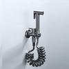 Zinklegierung Shattaf Bidet-Sprühgerät Set Hochdruck Handheld Wandmontiert Vertikaler Sprüh Toilettensprühgerät Badezimmerreinigung