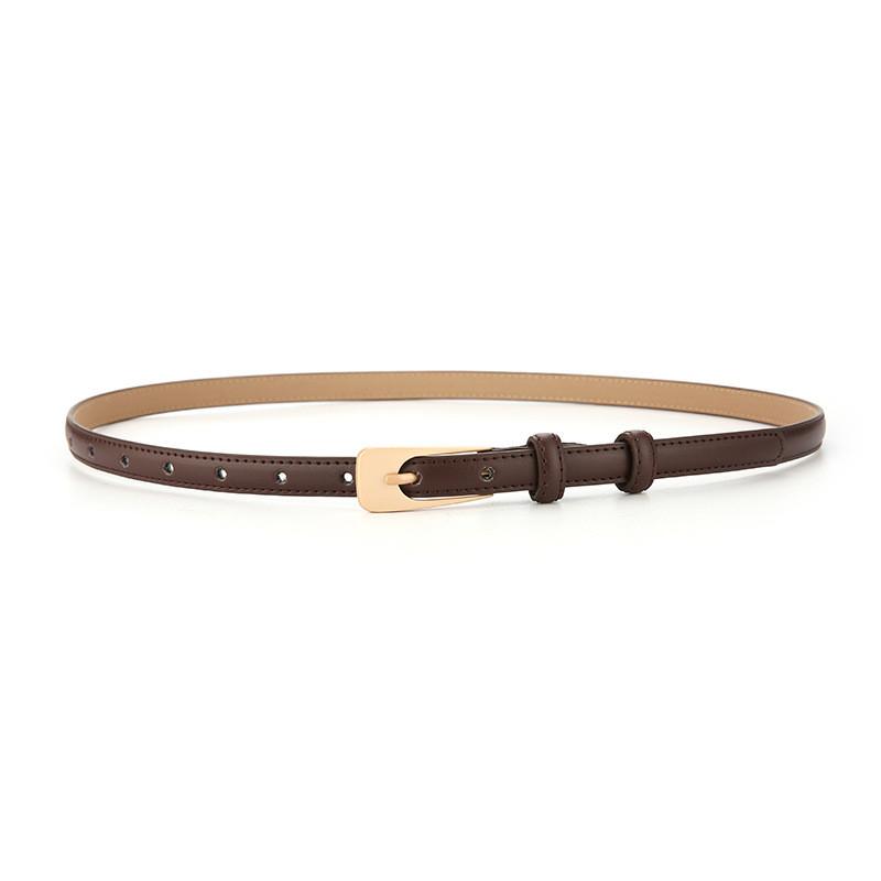 Genuine Leather Womens Waist Belt With Alloy Pin Buckle For Dresses And Business Attire