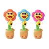 Saxophone Sunflower Plush Toy With Singing And Dancing Functions For Kids Gift
