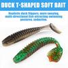 20 buc. Crankbaits Coadă T Momeală Moale Coadă Paletă Swimbaits Momeală de Pescuit Scufundătoare Wobble Artificial Momeală Moale Momeală Vierme