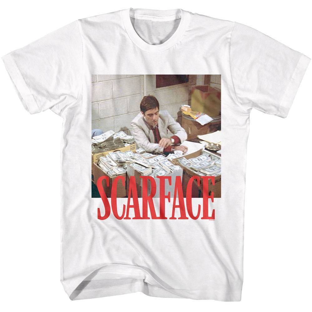 Scarface Tony Stacks of Cash Men T Shirt M
