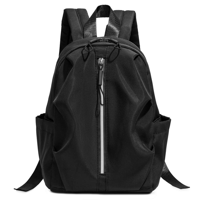 Schoolbag niche trend casual large capacity backpack 1011 new trend simple solid color fashion trendy travel backpack