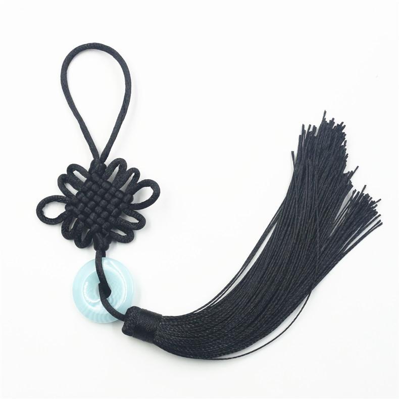 6 Plates Of Small Jade Pieces Chinese Knot, Car Chinese Knot Pendant, Vertical Fringed Ear Pendant