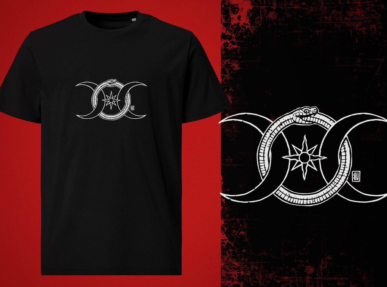 Moon Snake T-Shirt (white print) 2XL