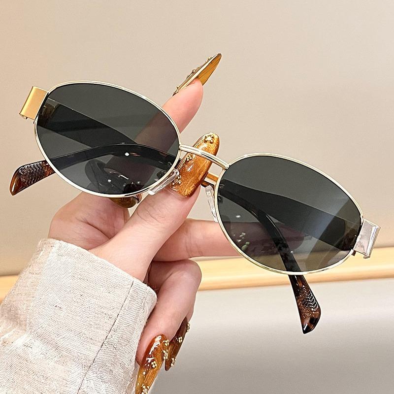 1/2pcs Y2K Round Frame Fashion Glasses Non Prescription Trendy Accessories for Men Women Couple Matching