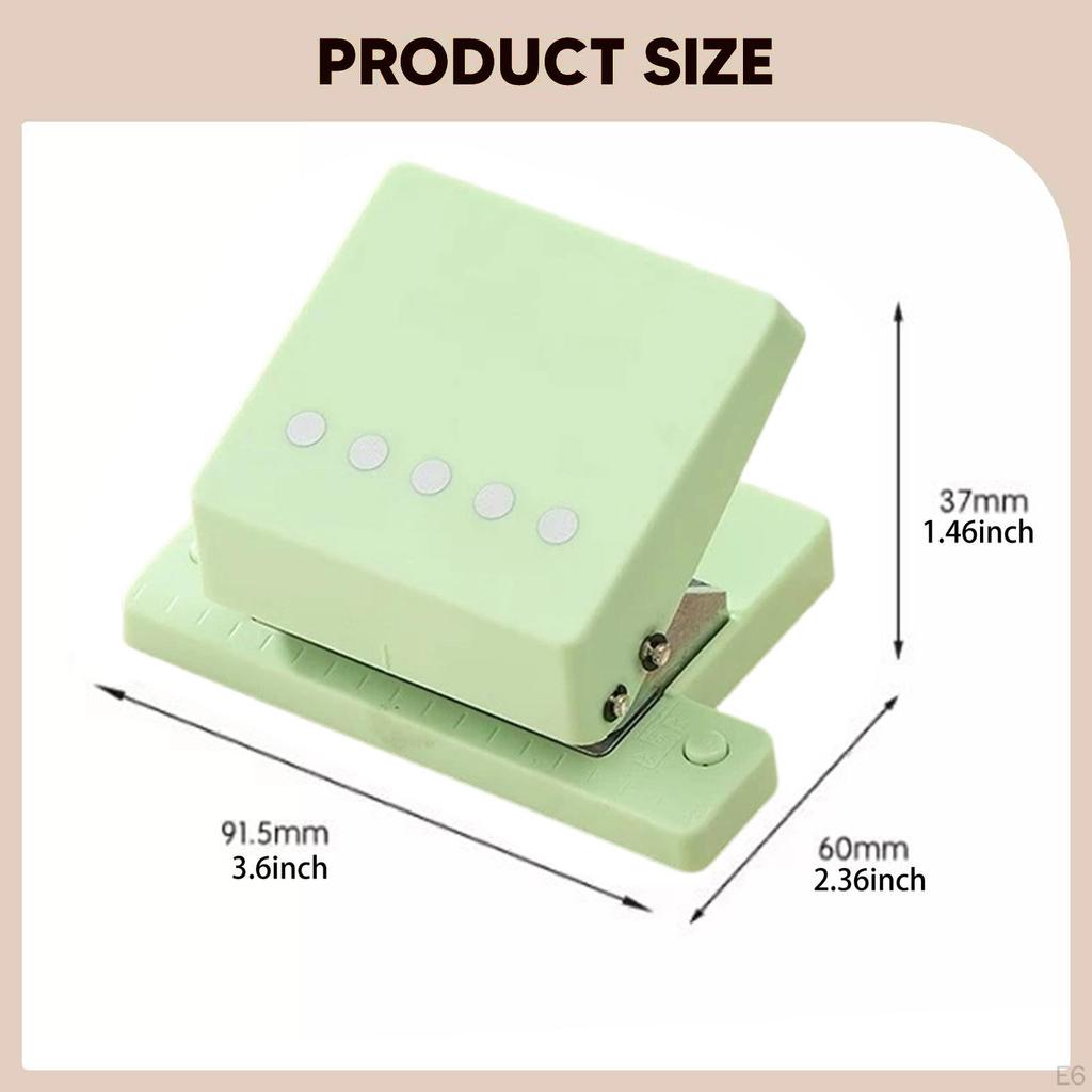 Punch Binding Machine Handheld Versatile Hole Puncher Hand Operated for A4 Loose Leaf Notebooks