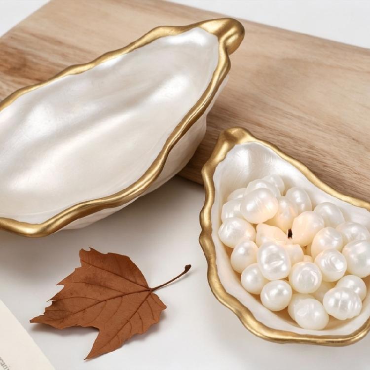 Silicone Shell Casting Mold for Tray, Dish and Catchall Making, Reusable Resin and Cement Craft Form for DIY Use