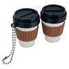 Simulation Clicker Key Chain 3D Printed Coffee Calming Keychain Finger Button Pendant  Bag Pendant
