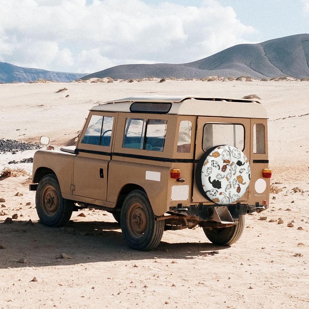[§miyo] Spare Tire Cover for Cars, Compatible with 14, 15, 16, 17 Inches, Compatible