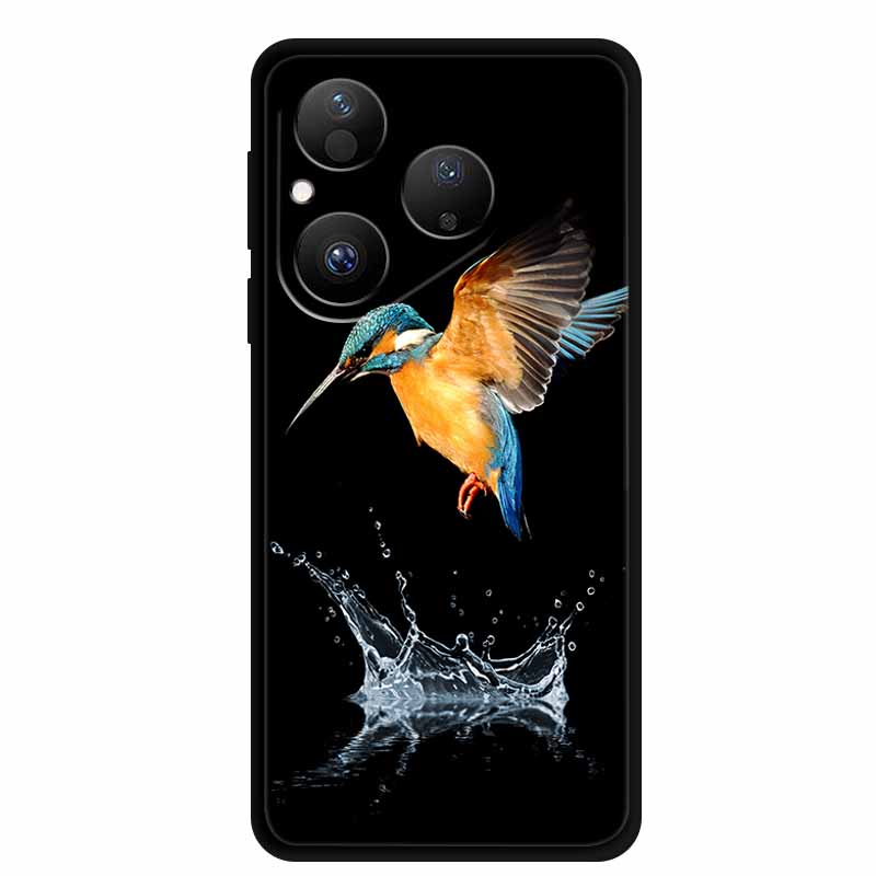 For Huawei Pura 80 5G Case Pura80 Coque Black Silicone Soft Back Cover Case For Huawei Pura 80 2025 Phone Case HED-LX9 Funda Bag