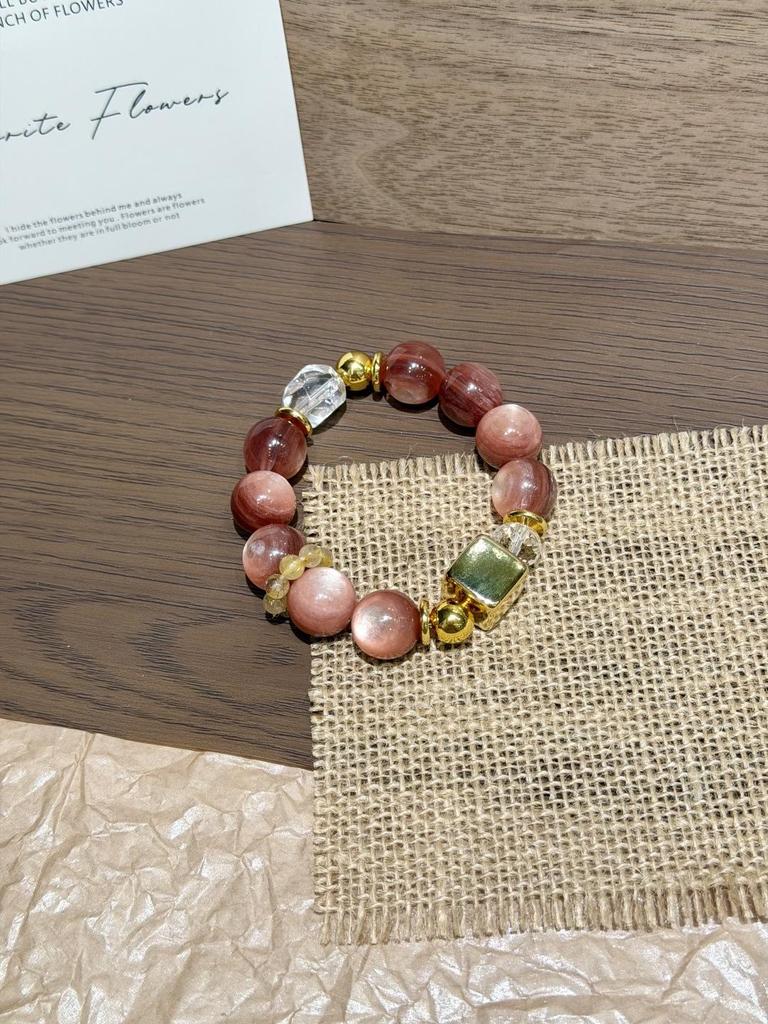 New Arrivals: Original Multi-Treasure Bracelet with Natural Yellow, Green Phantom, and White Crystals