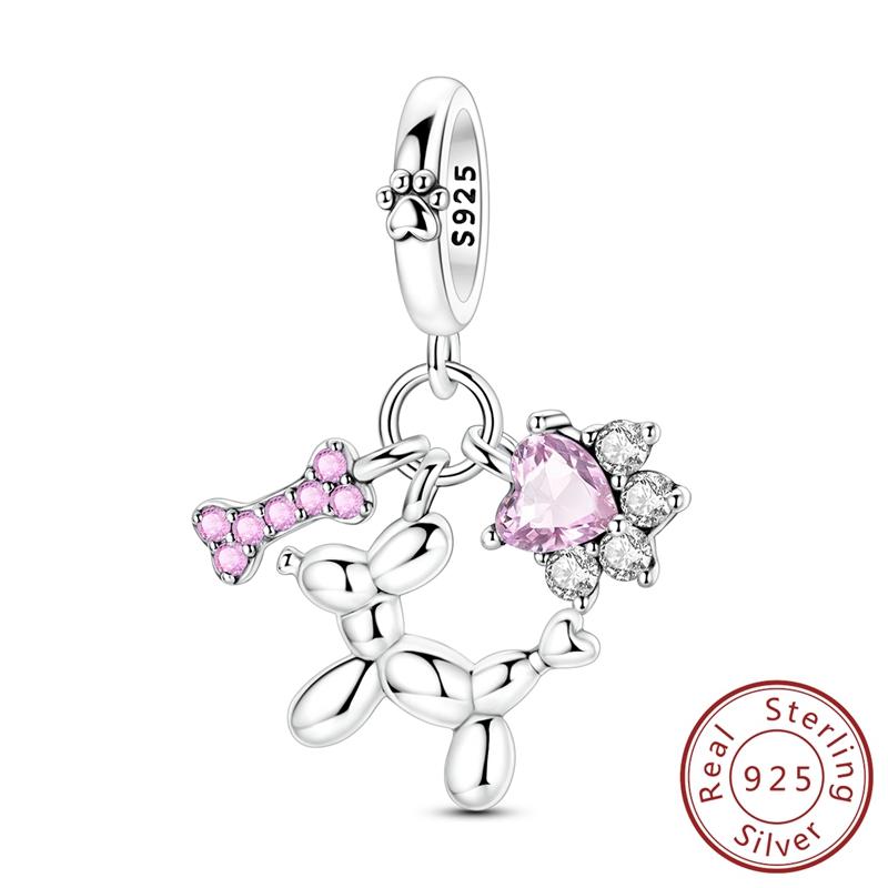 Original Copper Charms Beads Apple Gold Suitcase Family Love Charm Fit Bracelets Bangle Pendant Women Diy Jewelry