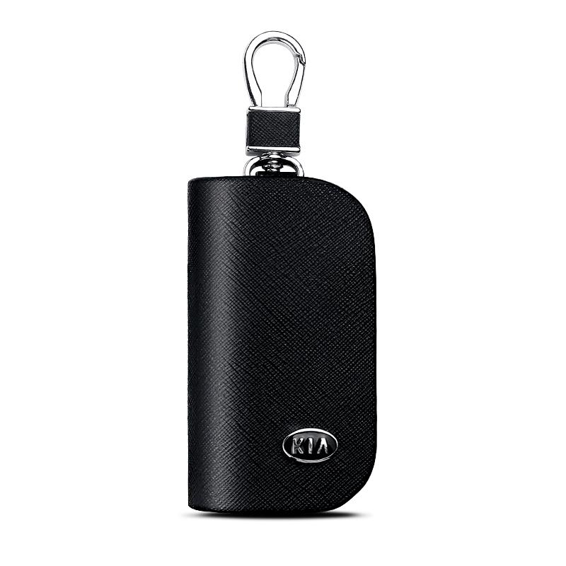 Leather Car Styling Key Holder Keychain Storage Bag Auto Accessories For Kia Sportage Rio Cerato Sorento K8 Ceed K3 Soul Picanto lfgv60