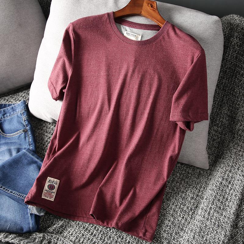 

Мужская футболка с коротким рукавом и круглым вырезом - Летние конфетные цвета, Брашированная и выстиранная отделка L (130-145 lbs)