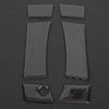 6Pcs Set Carbon Fiber Exterior Door Handle Trim Covers Fit for Nissan 350Z COUPE 2003‑2009RHD