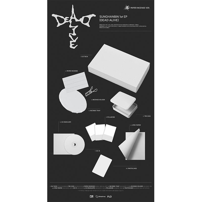 [Przedsprzedaż] SUNGHANBIN(ZB1) - Pierwsze EP [DEAD ALIVE] Wersja Kadzideł Papierowych. (Ograniczony)