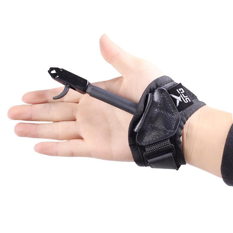 360° Rotating Composite Pulley Bow Wrist Release for Archery
