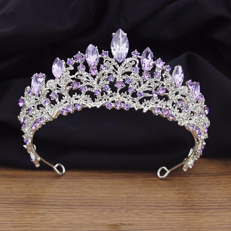 

Барокко Изысканные Свадебные Короны Кристалл Свадебные Диадемы Головной Убор Для Вечеринки Выпускной Вечеринка Невесты Корона Украшения Для Волос Головные Украшение Аксессуары