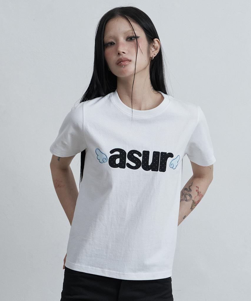 Aejeuyua Signature Angel Fit T-Shirt White