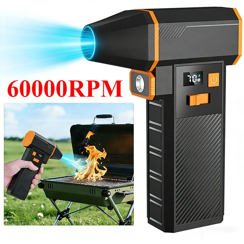 Электрический обдувщик воздуха 1300000 об/мин Бесколлекторный 3 скорости Турбовентилятор Струйный 6000 мАч Беспроводной выдуватель пыли Воздуходувка для компьютера На улице Автомобиля