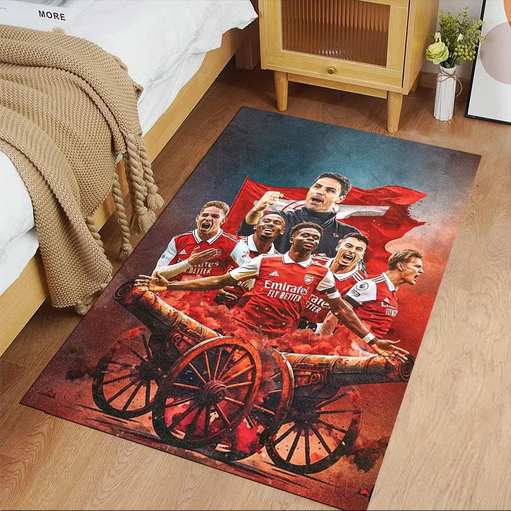 Arsenal Football Player Area Rug Perfect for Dormitory Study Room Outdoor Decorate Room Anti-slip Rug Anime Office Decor