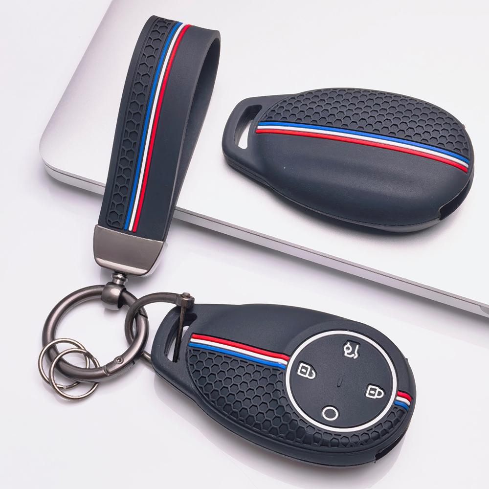 Key Fob Cover for GAC AION RT UT N60 I60 with Keychain Anti-Scratch Surface Shockproof Structure Soft Grip Texture Easy Install Design