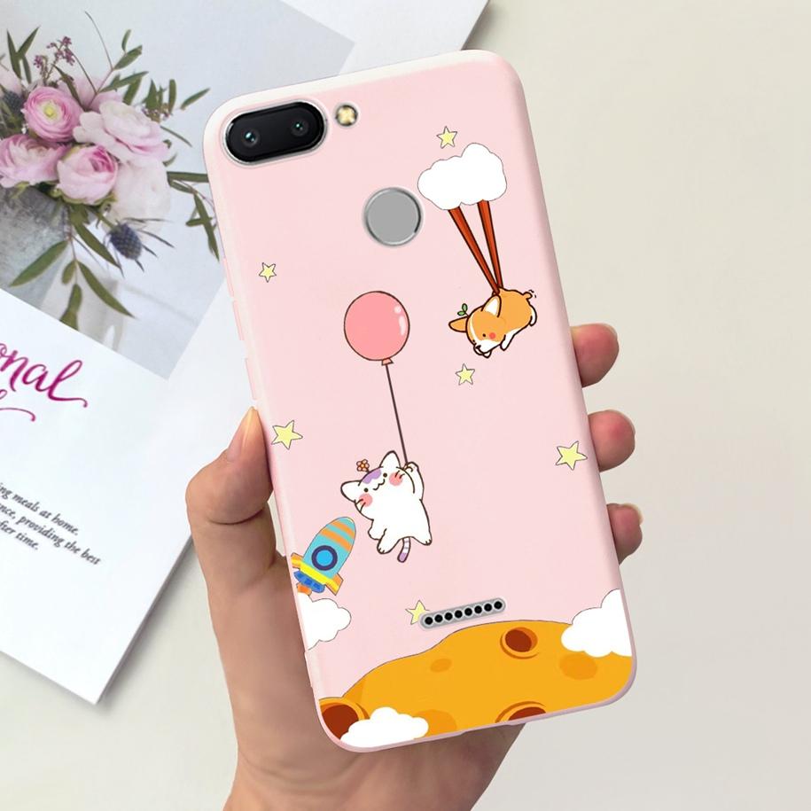 For Xiaomi Redmi 6 Case Redmi 6A Cover Cute Dinosaur Duck Cat Shockproof Bumper For Xiomi Redmi 6 6A Fundas Redmi6 Redmi6A Coque