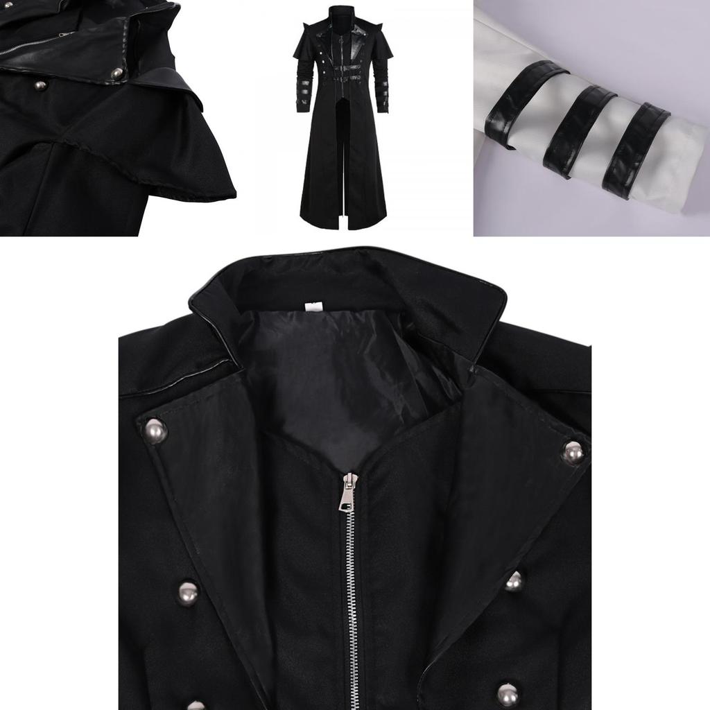 Mittelalterlicher Renaissance-Punk-Mantel für Bühnenauftritte und Fotografie