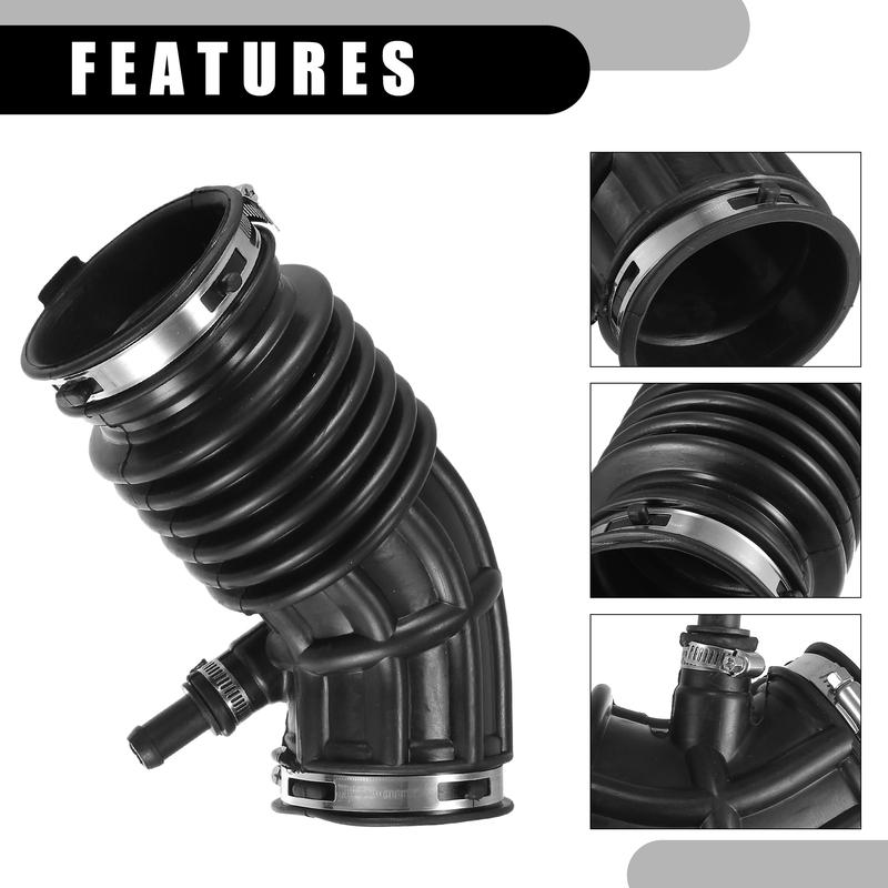 UXCELL Air Cleaner Intake Hose Tube with Clamps for Nissan Altima 2007 2008 2009 2010 2011 2012 2013 16576-JA000