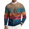 Herren Rundhals Langarm Rippstrick Pullover