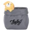 Pen Pencil Holder Desktop Ornament Resin Cute Animal In Grocery Bag Small Succulent Planter for