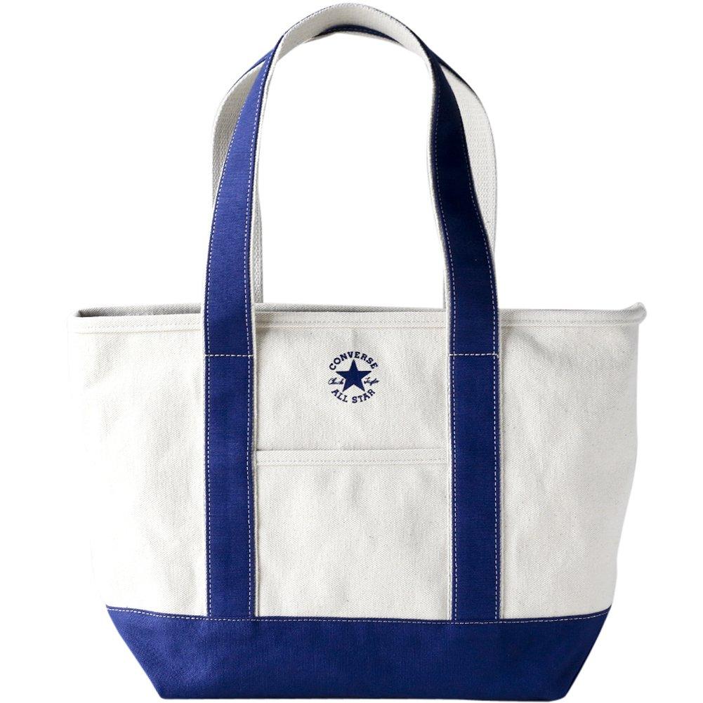 Converse Canvas Tote Bag, Medium, with dwear sticker, Canvas Tote Bag for Men and Women, TOKYO All Star (Navy, Medium)