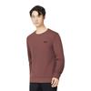 Under Armour Solid Color Training Crew Neck Long Sleeve Sweatshirt Men sweatshirt Dark-Burgundy 1381688-688