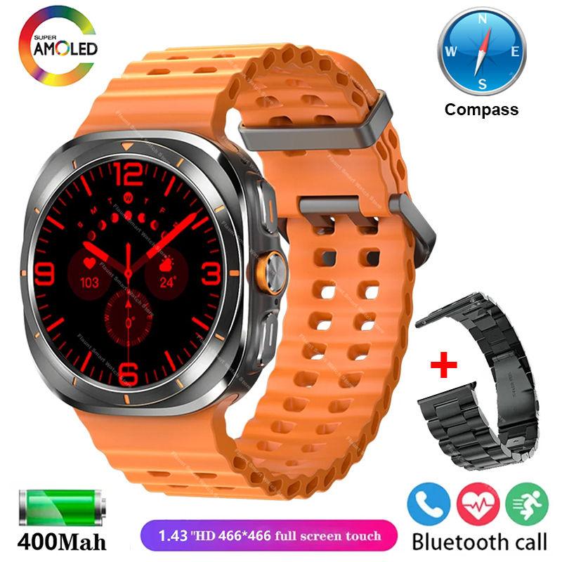 New Original Watch Ultra Smartwatch 47mm AMOLED ChatGPT GPS NFC Compass IP68 Waterproof Clock Bluetooth Call Smart Watch Men