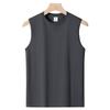 QICED Cotton Men's Vest Summer Loose Sports Fitness Shoulders Sleeveless T-shirt
