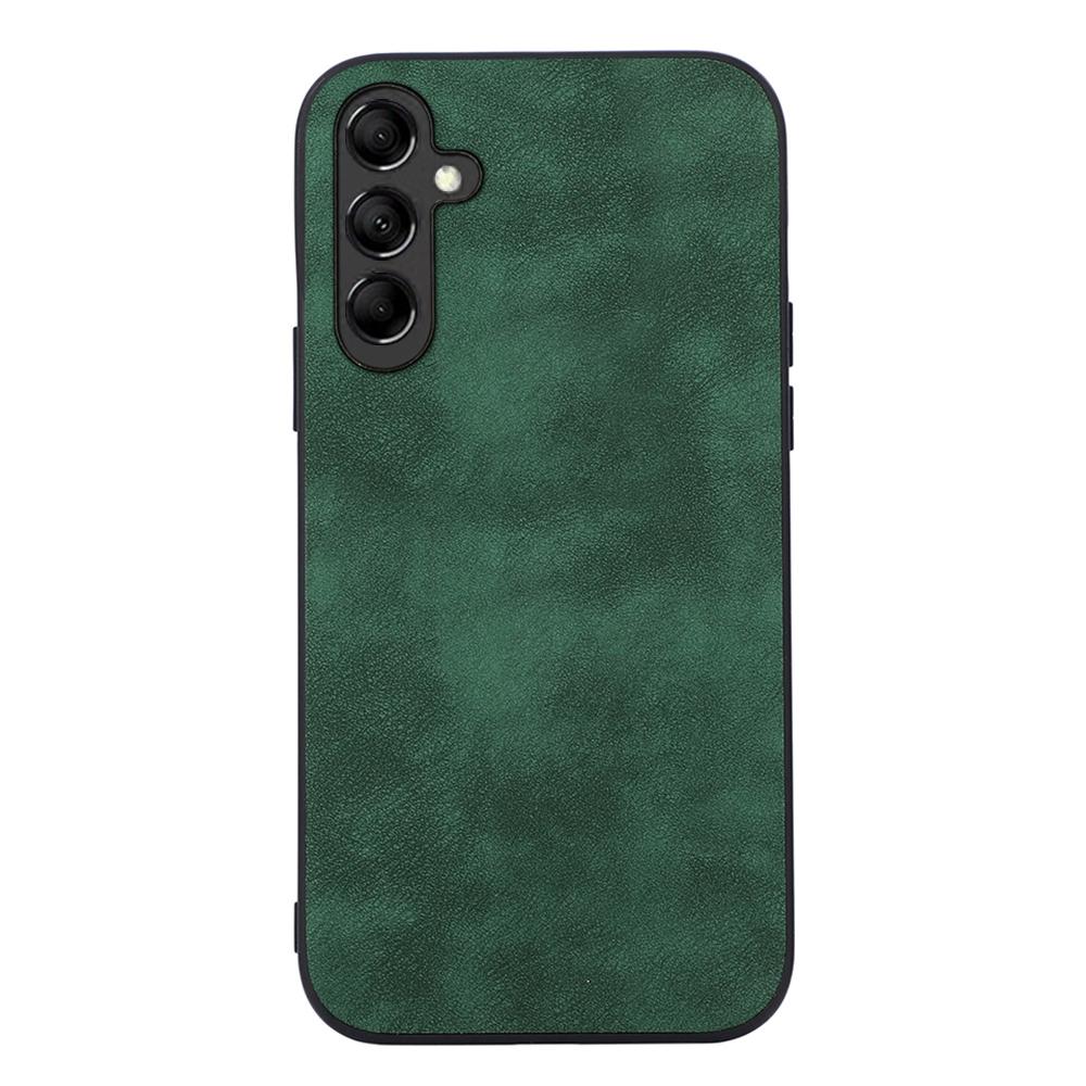 

Для Samsung Galaxy A24 4G (162,1 х 77,6 х 8,3 мм) Чехол для телефона с текстурированным покрытием из ПУ кожи, защитная крышка из ПК+ТПУ Green