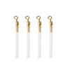 50pcs White&Gold Fishing Swivels 3 Sizes Waggler Adaptors Tube Floats Adapters  Fishing Accessory