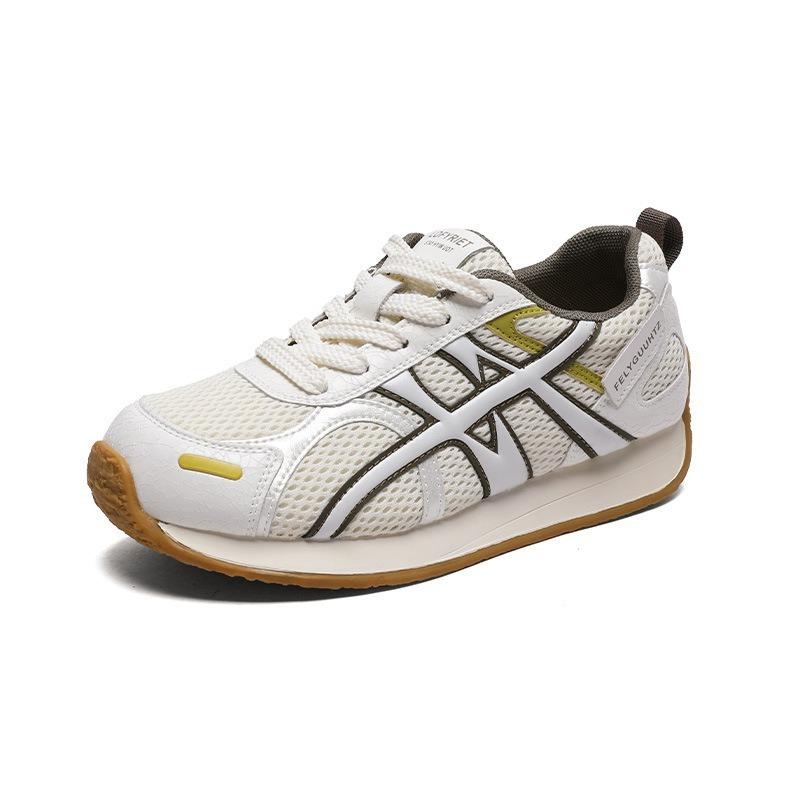 Retro women's autumn new leather breathable casual sports shoes, shallow mouth versatile and light