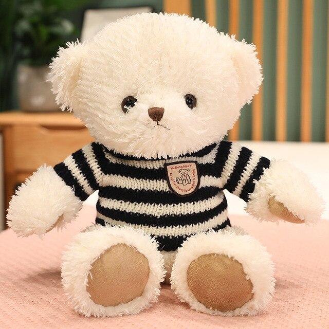 45cm Lovely Plush Sweater Teddy Bear Toys Adorable Classical Bear Dolls Stuffed Soft Animal Pillow Valentine S Gift For Girlfriend