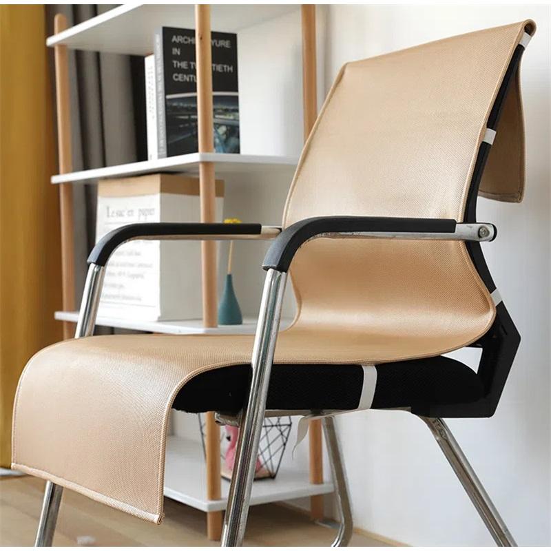 Summer Ice Silk Cooling Cushion Chair Pad For Office Long Sitting Comfortable Seat Cushion Backrest Cool Mat For Hot Weather