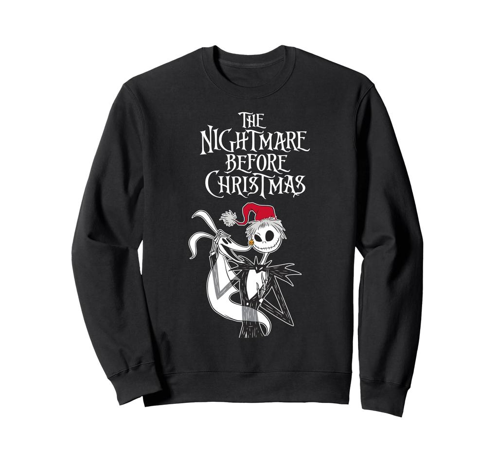 Disney The Nightmare Before Christmas Jack & Zero Santa Hat Sweatshirt