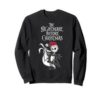 Disney's The Nightmare Before Christmas Skellington and Zero Sweatshirt
